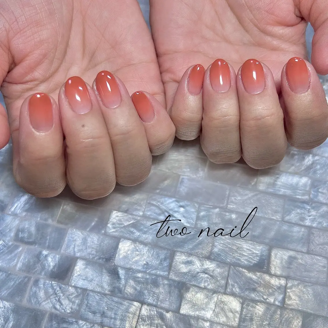 ネイル ネイルチップ ホワイト ハンドネイル two nailのネイルデザイン