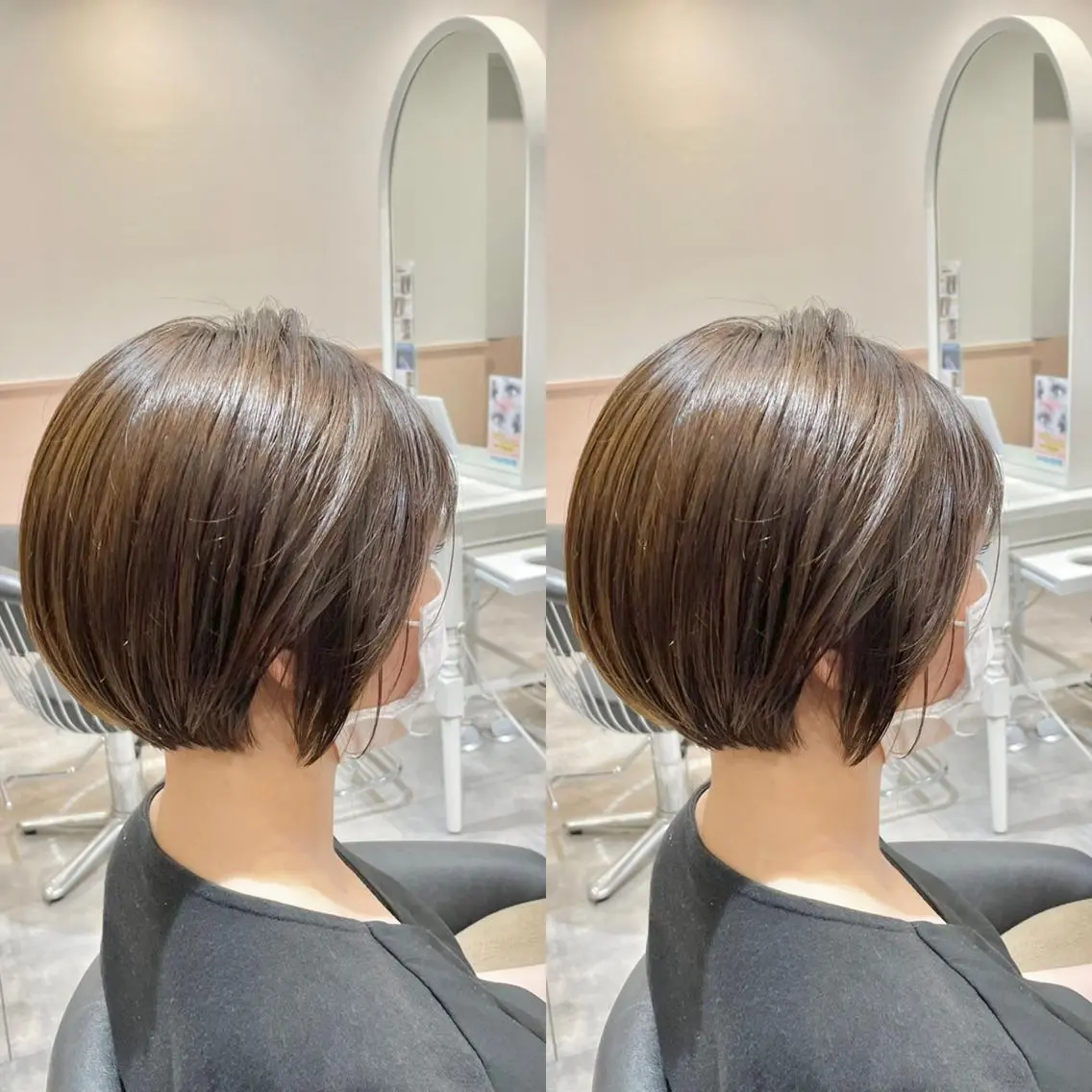 ショート 【ショートヘア】 岡 那輝のヘアスタイル