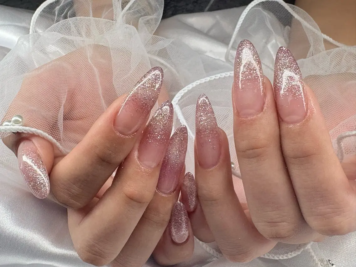 ラメグラデーションの写真
