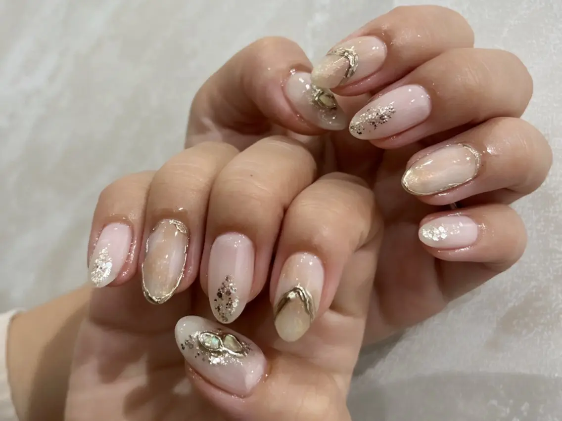 ネイル 持ち込み ハンドネイル 中川 愛理のネイルデザイン