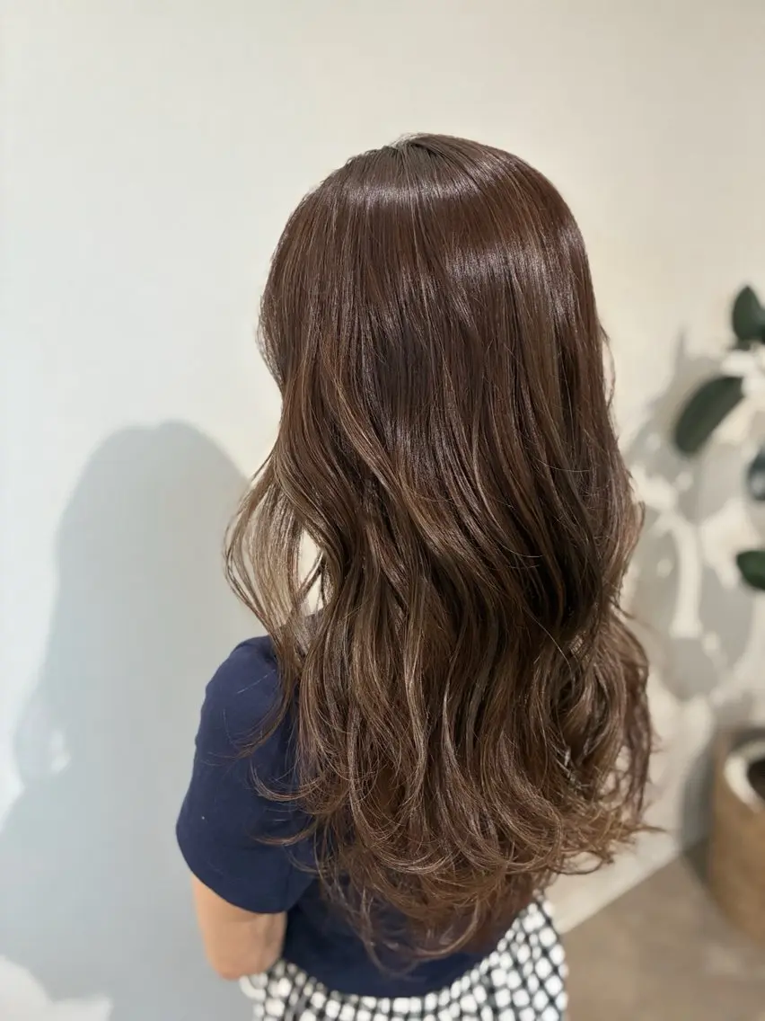 ロング カット ヘアカラー Re room. erikaのヘアスタイル