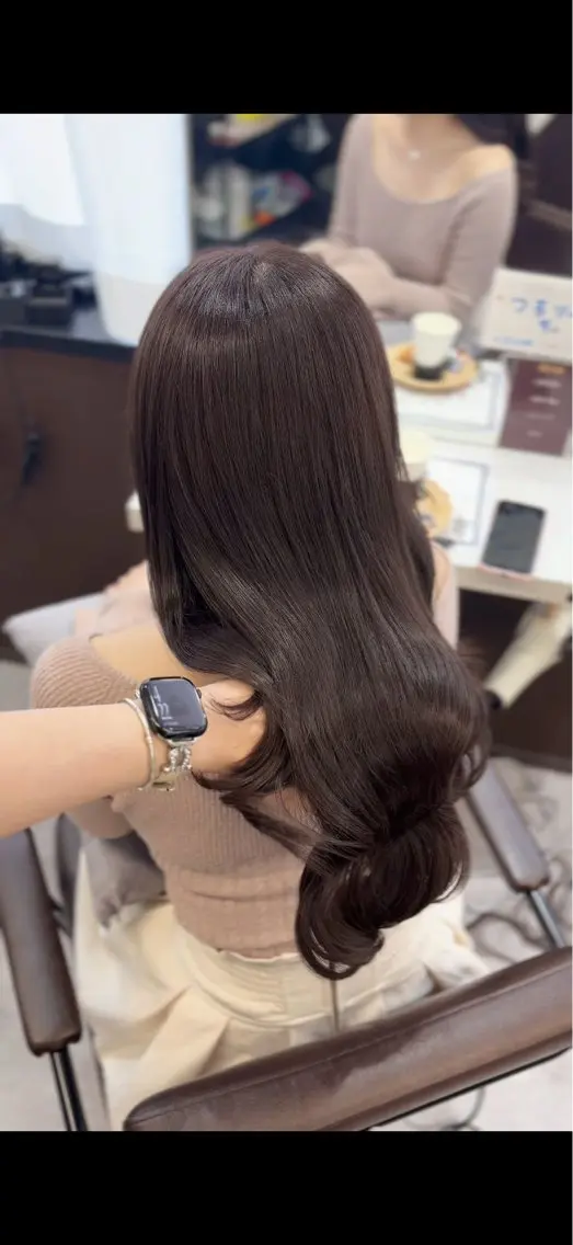 ミディアム 梅田/髪質改善特化/ 艶カラー🫧さくらこのヘアスタイル