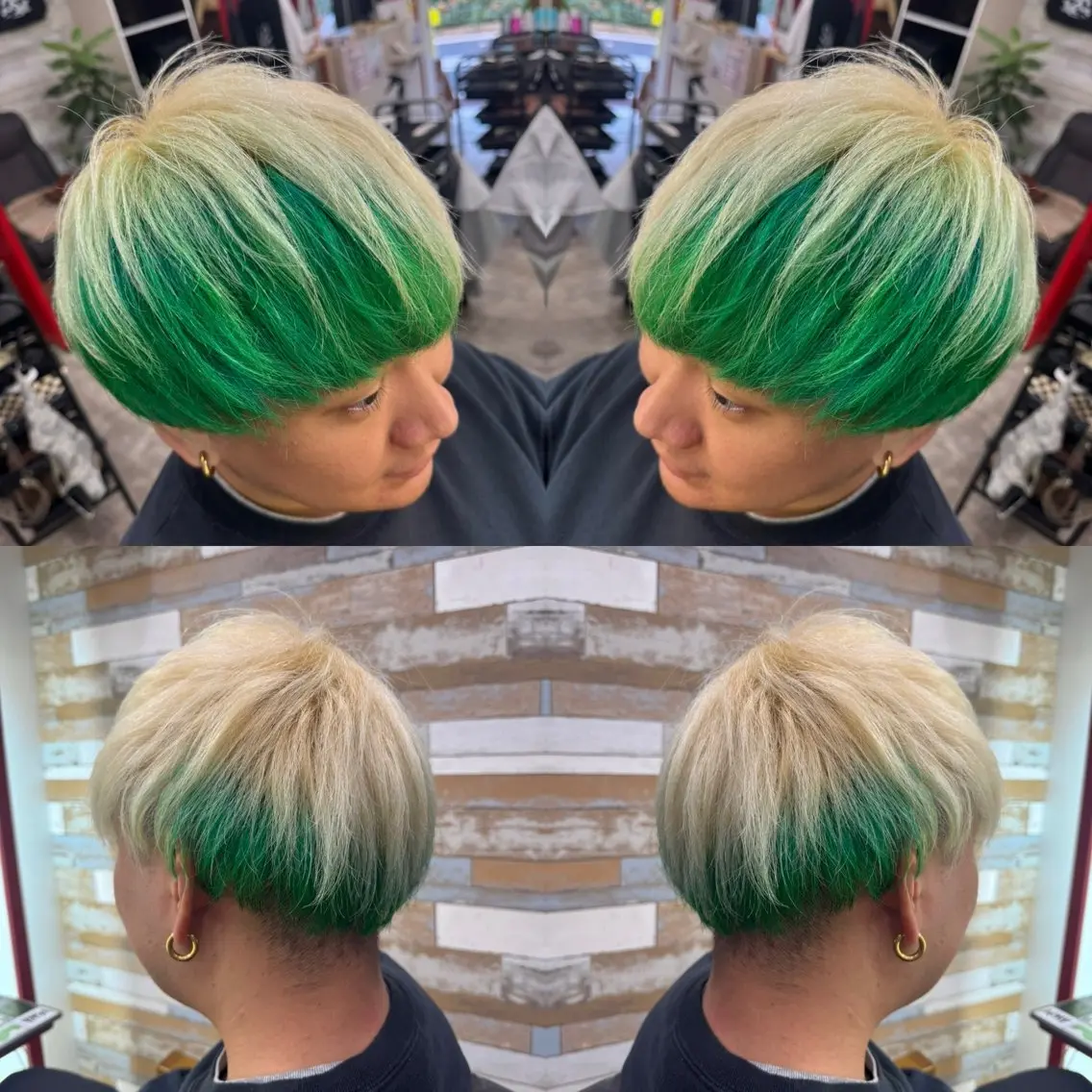 ショート カラー メンズ ヘアカラー トリートメント ✨️眉毛、派手髪、 ハイトーンShinの眉毛・アイブロウイメージ