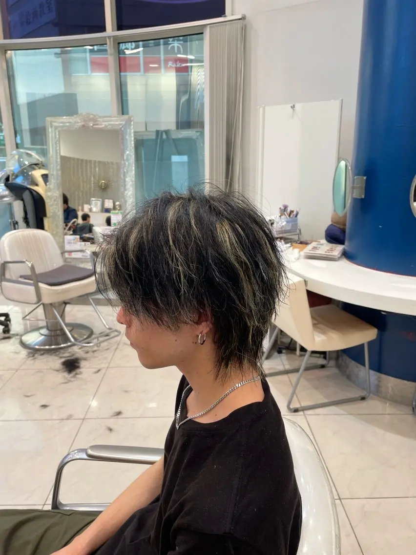 ショート カラー メンズ カット ヘアカラー メンズパーマ特化 真栄平有希のヘアスタイル