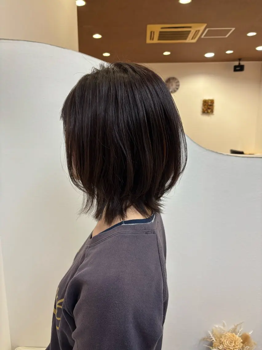 ミディアム ボブ くびれヘア ウルフカット このか🌸ショート/ ボブカットのヘアスタイル