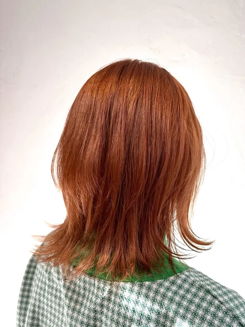カラー オレンジ ✨透明感カラー🌱 上村 舜のヘアスタイル