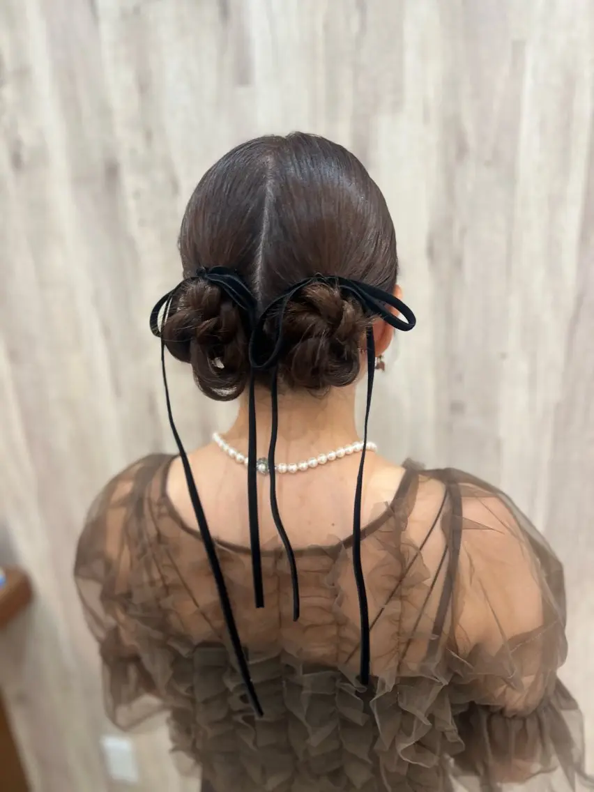 ヘアアレンジ ヘアセット ヘアメイクネイリスト hidemi中目黒のヘアスタイル
