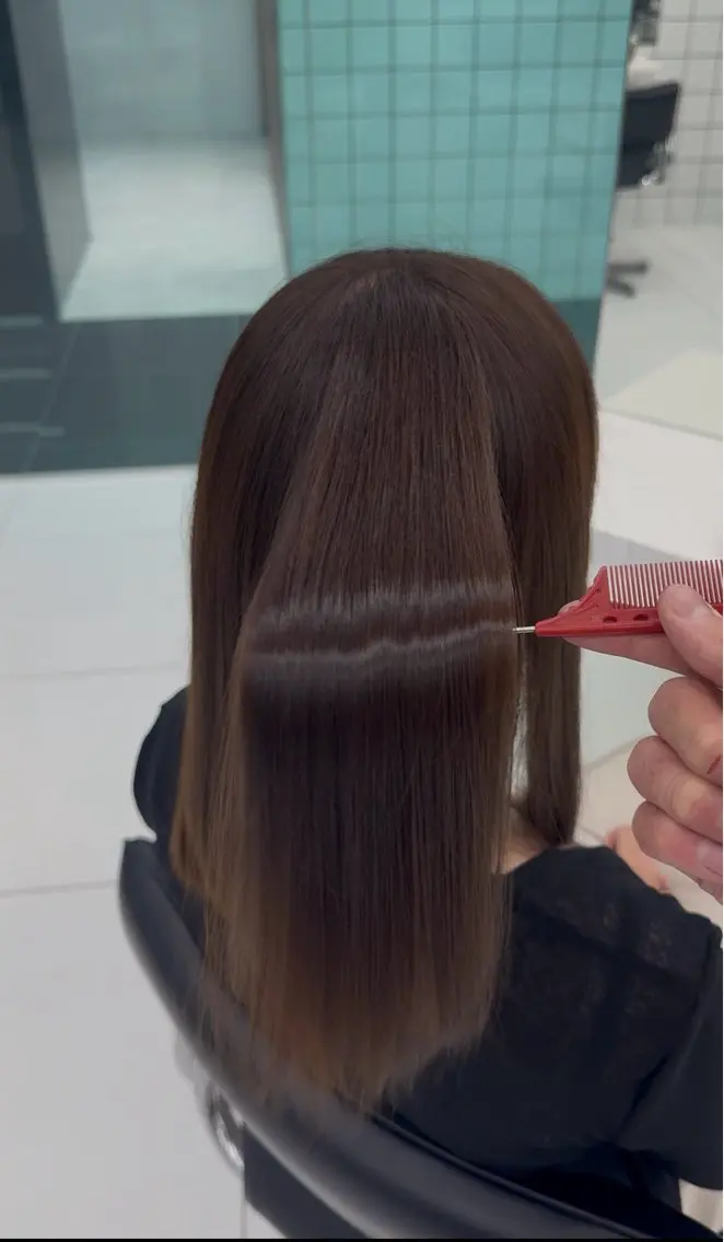 ロング カラー ブリーチ ブラウンカラー 透明感カラー モカブラウン ブリーチなしカラー ヘアカラー メンズパーマ/ ハイトーン/宗形建哉のヘアスタイル