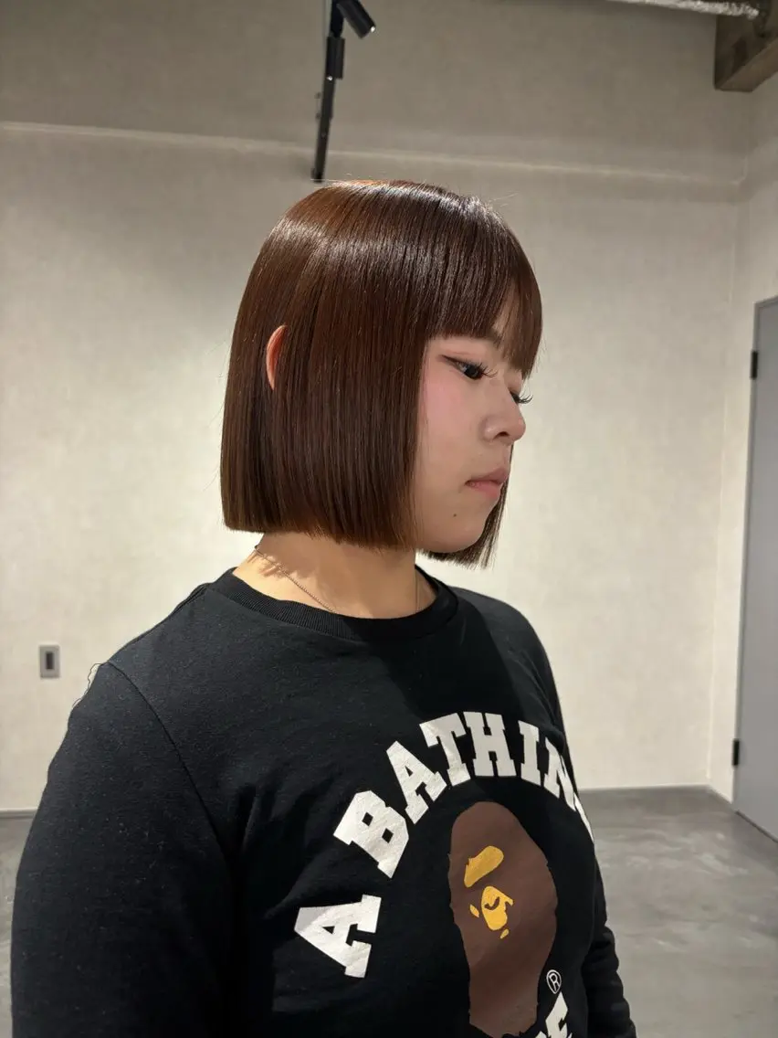 デザインカット➕GLOSSストレートの写真