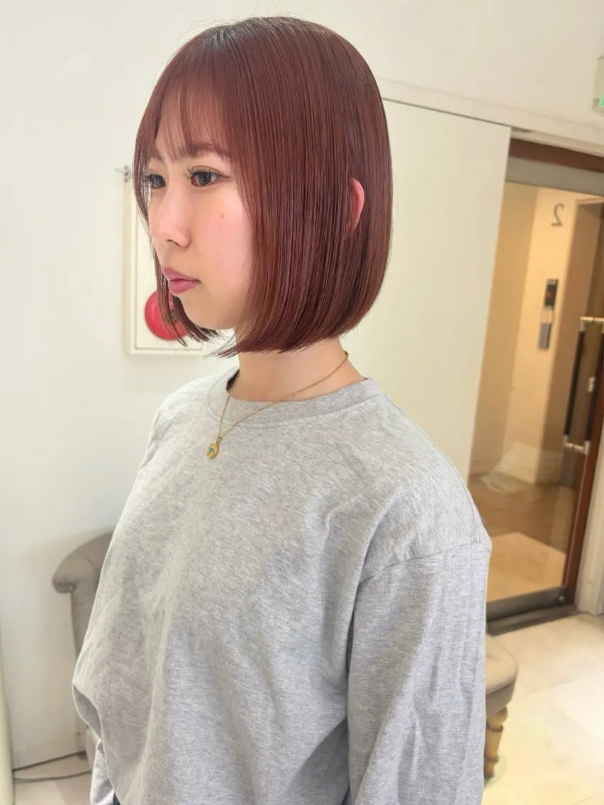 ショート カラー カット ヘアカラー トリートメント 齋藤 咲のヘアスタイル