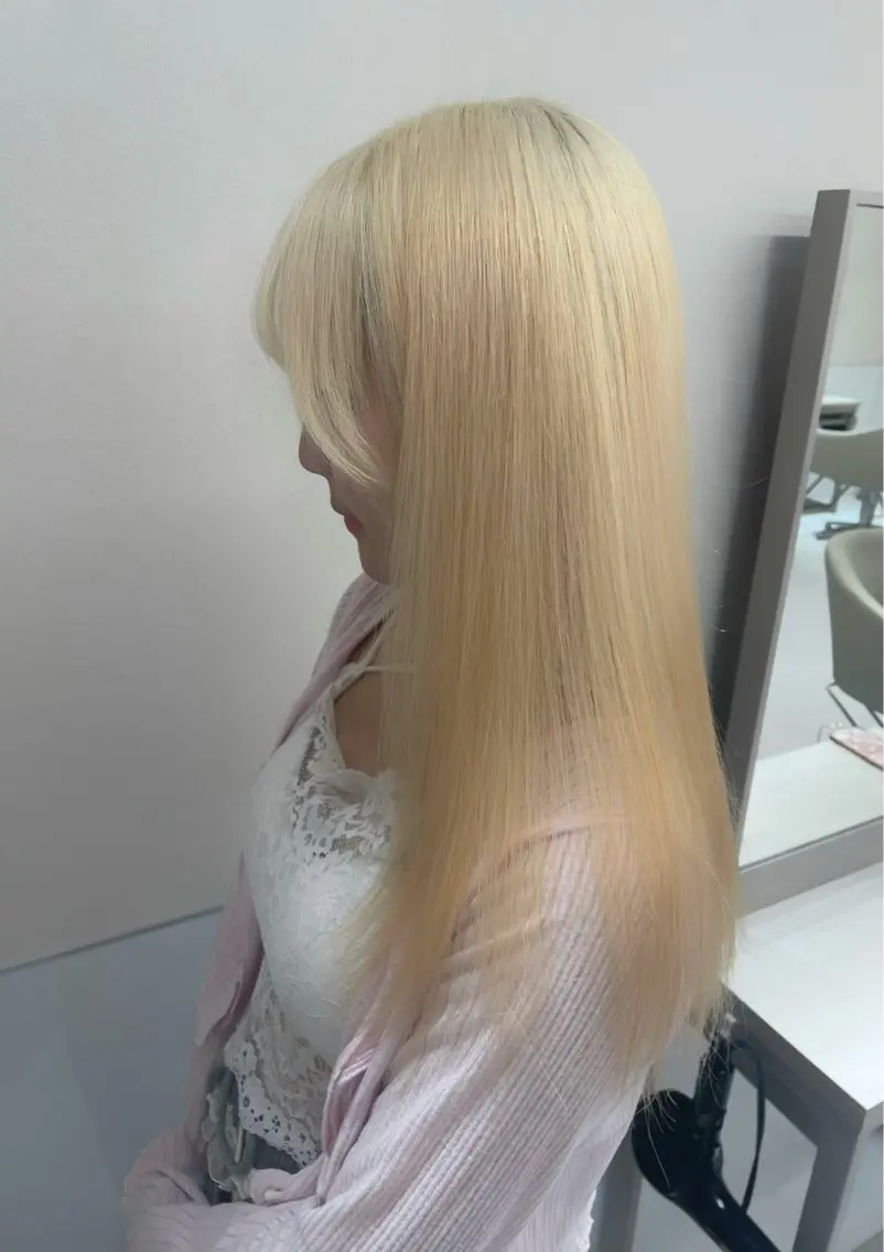 ロング ヘアカラー トリートメント 🫧ハイトーン デザイン✨RYUKIのヘアスタイル