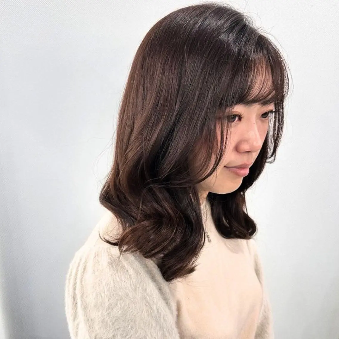 セミロング カラー ベージュカラー ブラウンカラー ❇️安達 優心❇️ レイヤー/艶髪特化のヘアスタイル