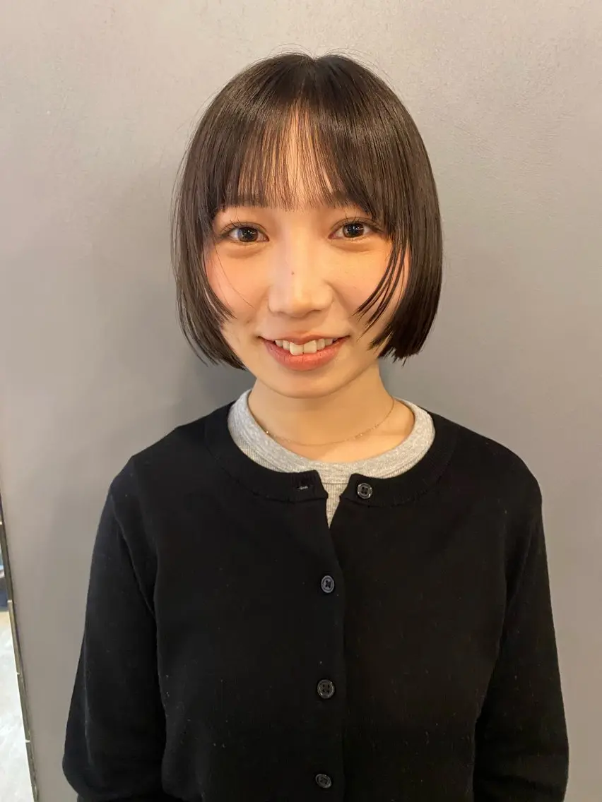 ショート カラー ベージュカラー カット 永田 愛莉のヘアスタイル