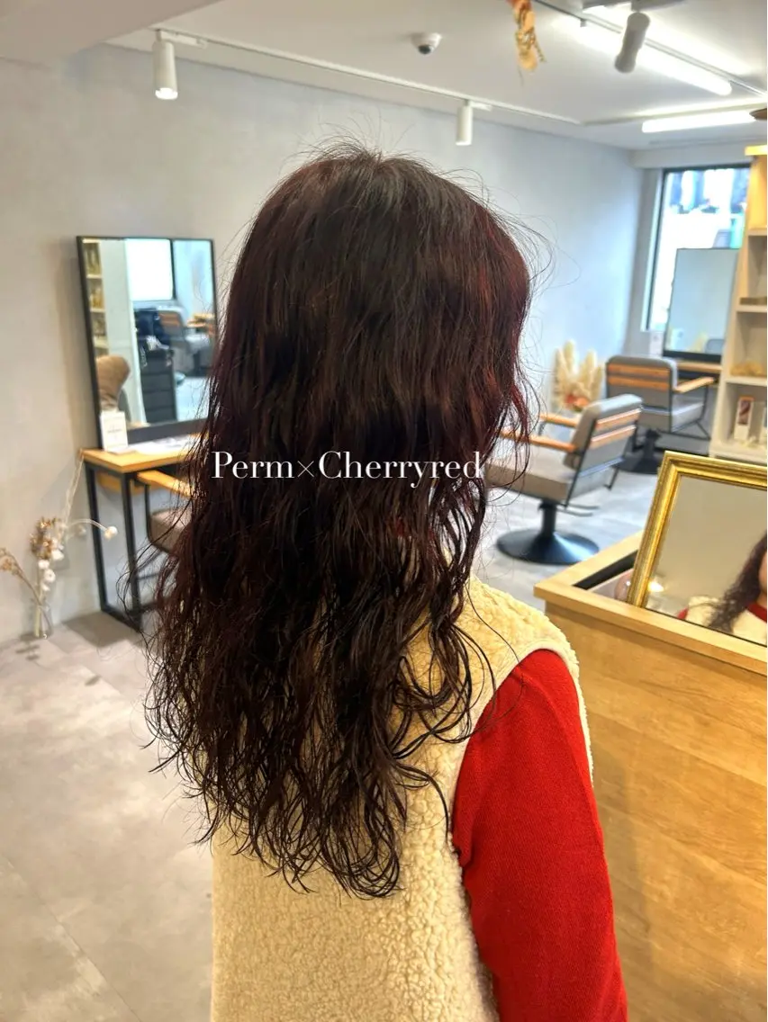 ロング カラー パーマ カット パーマ トリートメント 暖色･似合わせカラー (廣石沙英🎀)のヘアスタイル