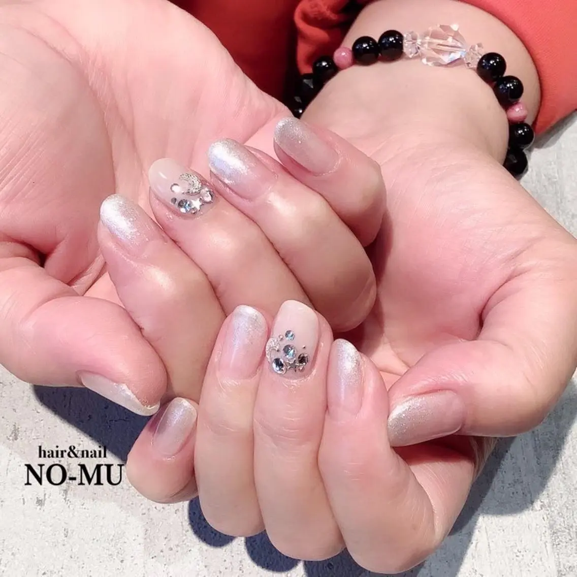 ネイル ストーンネイル ハンドネイル hair&nail NO-MUのネイルデザイン
