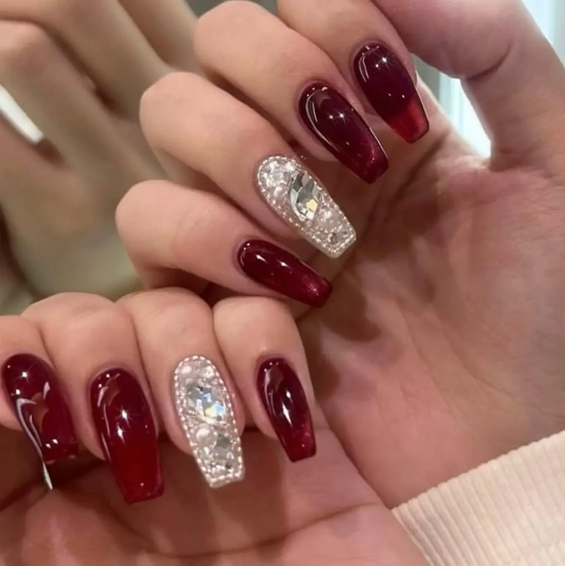ネイル 韓国ネイル ワンホンネイル Kawaii _Nailのネイルデザイン