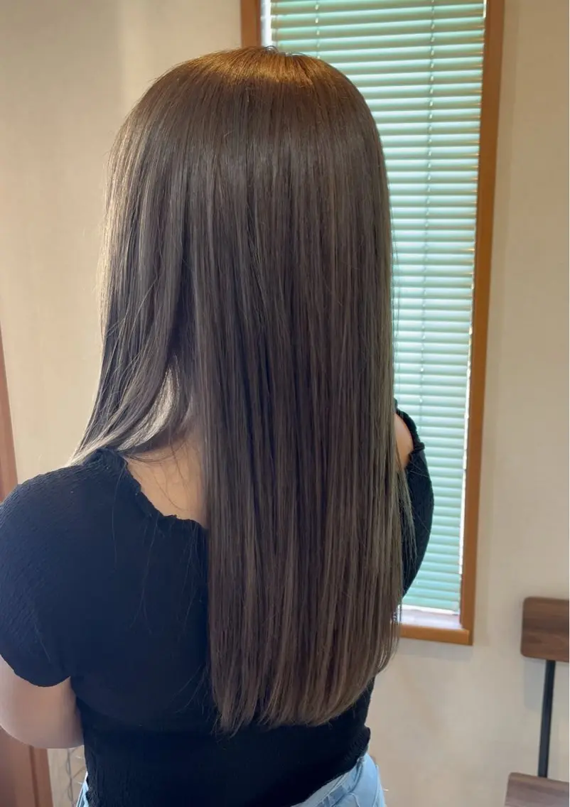 ロング カラー カット ヘアカラー トリートメント TELA HAIR AYANOのヘアスタイル