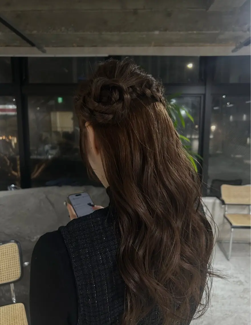 ロング ヘアセット 透明感カラー/ Reika☁️ིྀのヘアスタイル