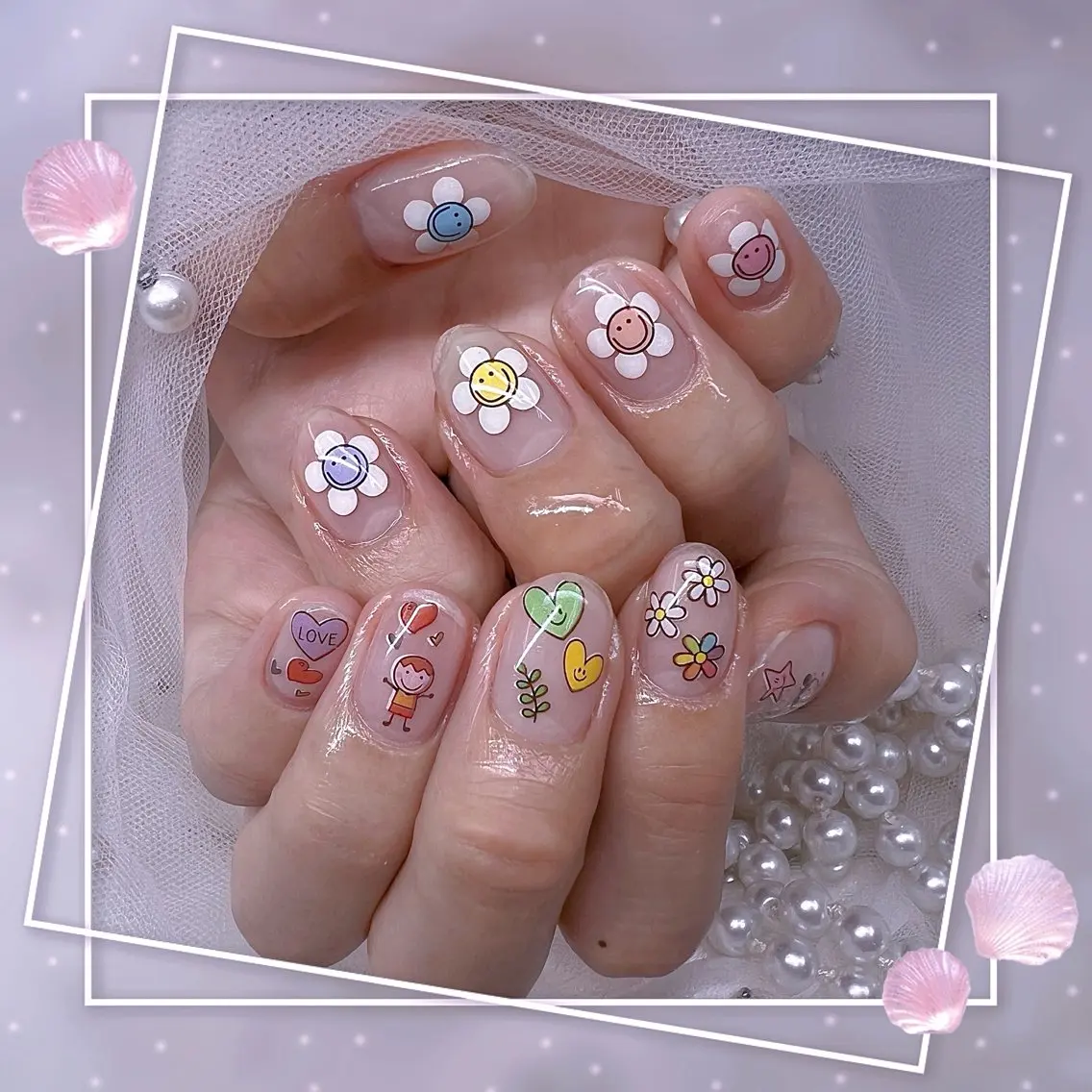 ネイル チークネイル フレンチネイル グラデーション マグネットネイル マグネットフレンチ Chill Nailsalonのネイルデザイン