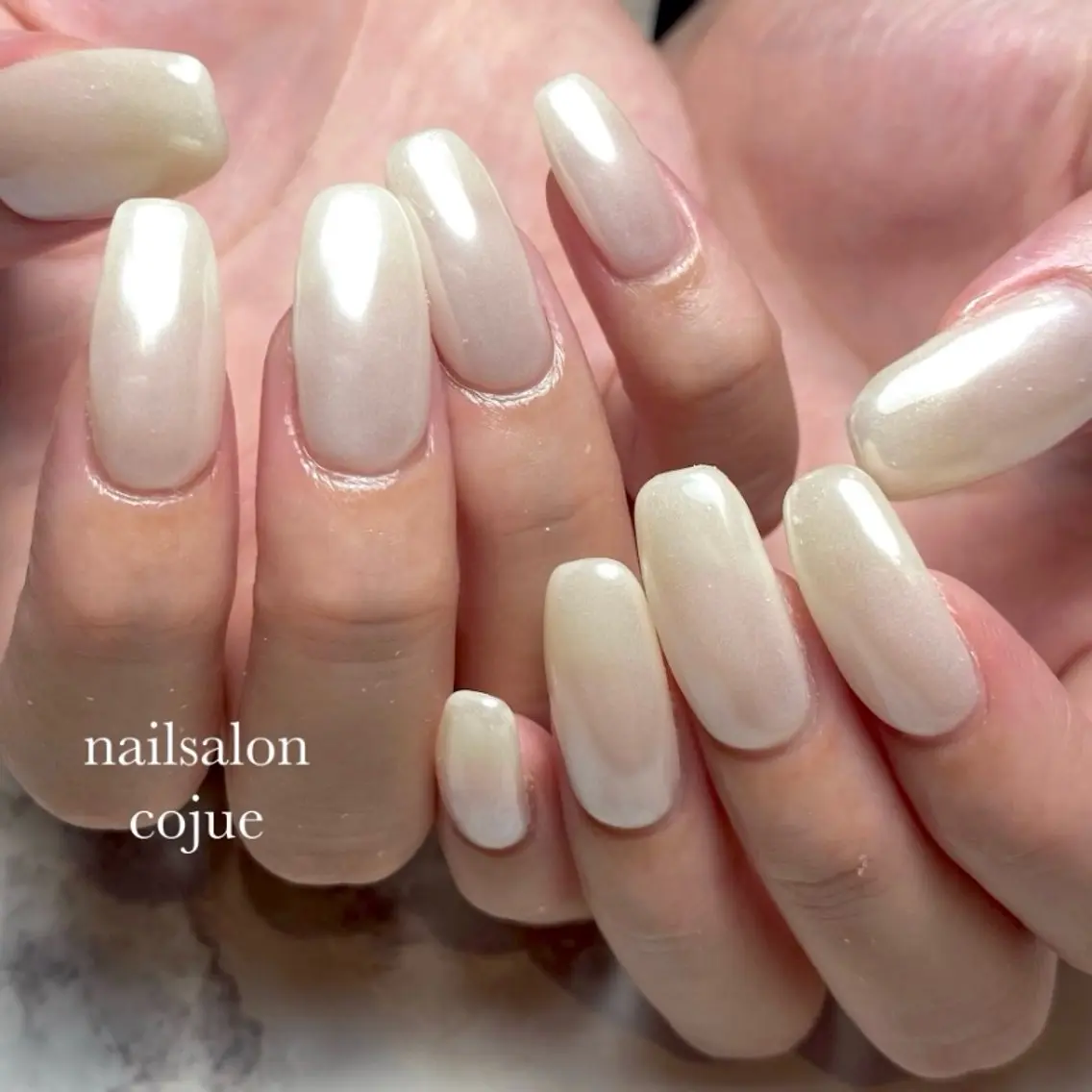 ハンドネイル💅ミラーネイル✨オンのみベースカラーありは550円プラスの写真