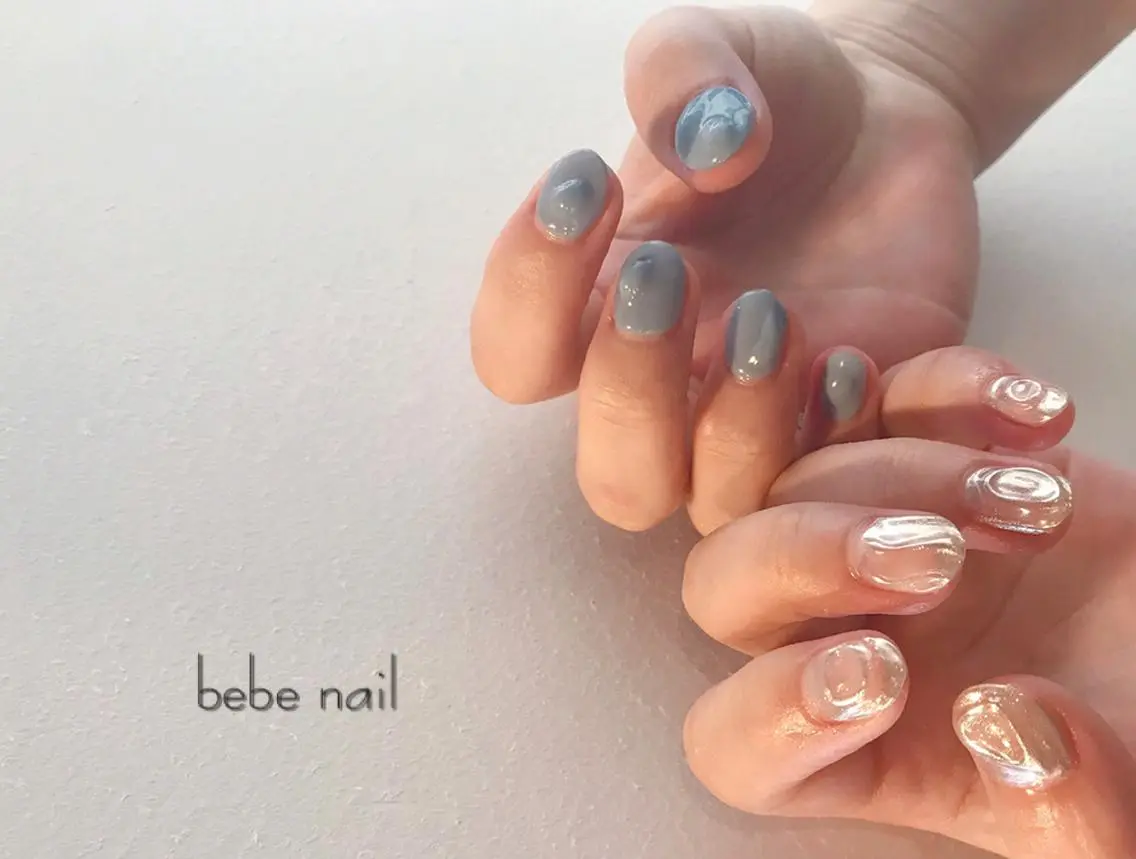 ネイル ニュアンスネイル ぷっくりネイル Ann nailのネイルデザイン