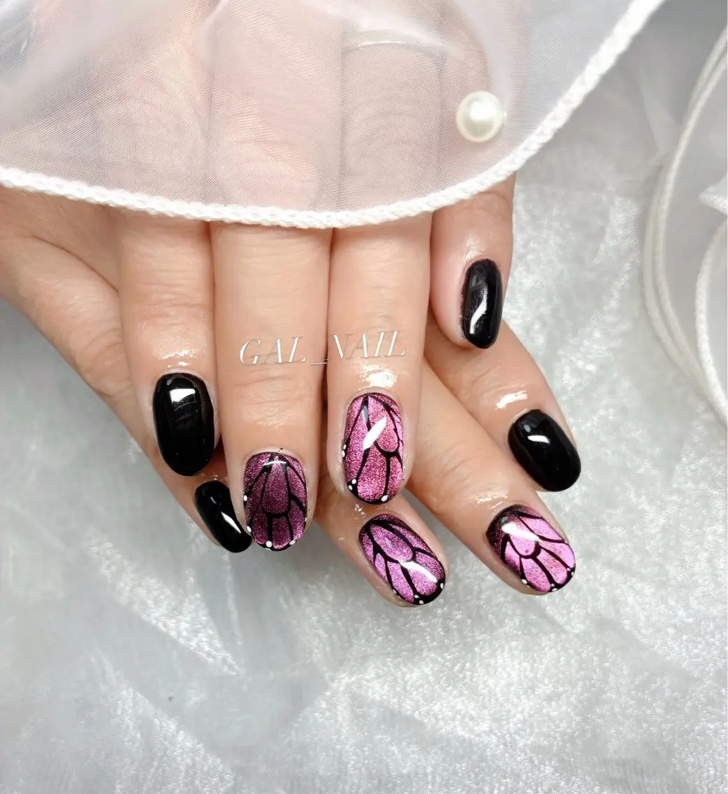 ネイル マグネットネイル 持ち込み ハンドネイル ハンドケア GAL_NAIL Miraiのネイルデザイン