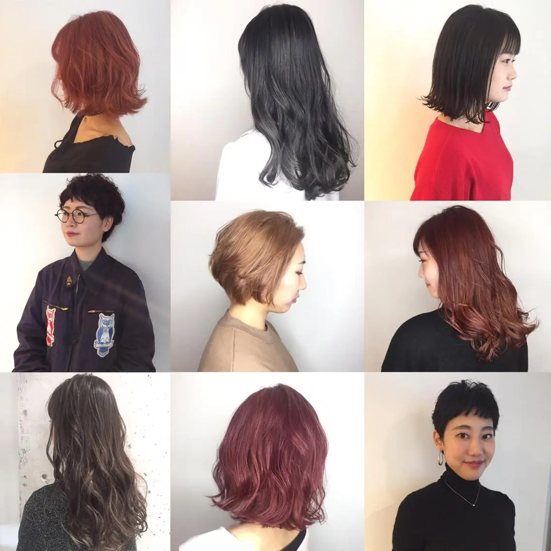 カラー 稲田 結衣夏のヘアスタイル