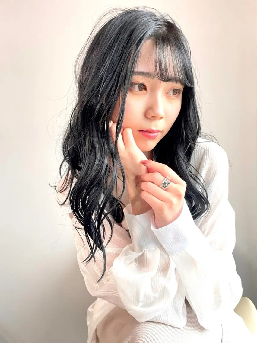 透明感カラー➕1stepトリートメントの写真