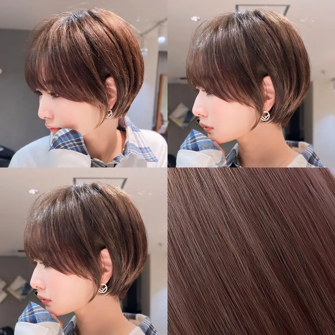 ショート カラー ヘアカラー トリートメント Aster 店長 れおんのヘアスタイル