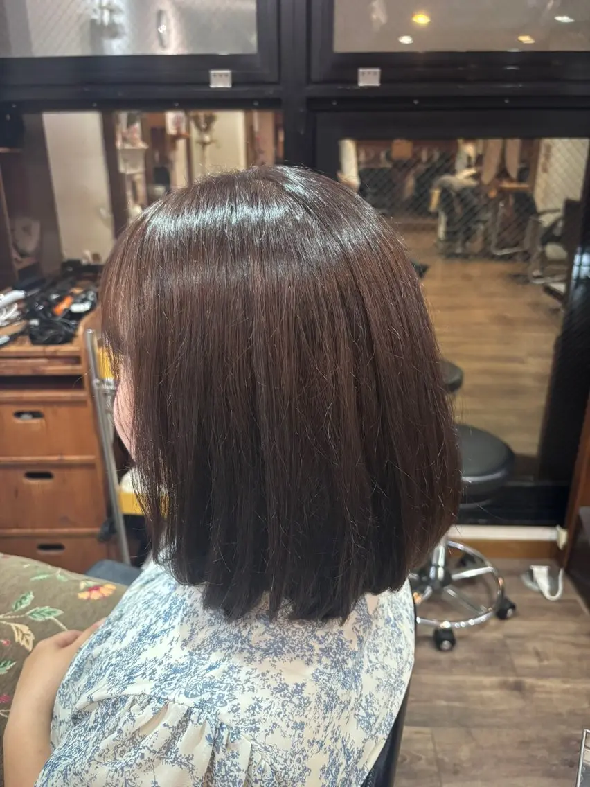 ミディアム カラー ブラウンカラー ヘアカラー 清水 日彩のヘアスタイル