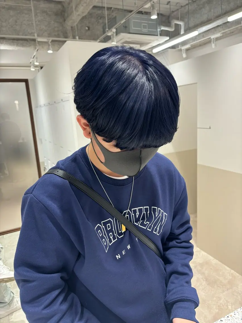 メンズ メンズブリーチ マンツーマン 半個室サロン中田大喜のヘアスタイル