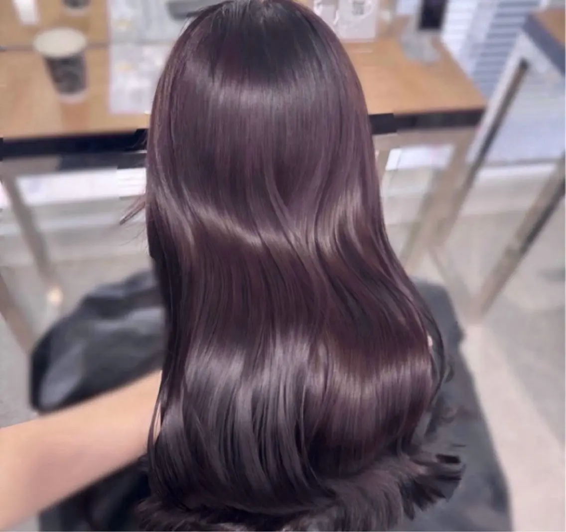 ロング ヘアカラー miku/ラベンダー 透明感カラー🪻❤︎のヘアスタイル