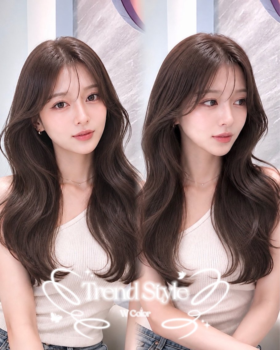 セミロング カラー ブリーチ ブラウンカラー チョコレートブラウン ダブルカラー ヘアカラー トリートメント 🍑ももか🍑透明感 カラー/赤羽🎀のヘアスタイル