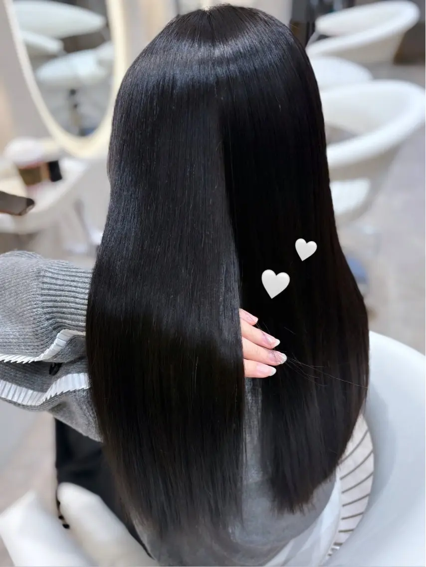 ロング ヘアカラー トリートメント 上品♡韓国レイヤー 🤍のの🤍のヘアスタイル