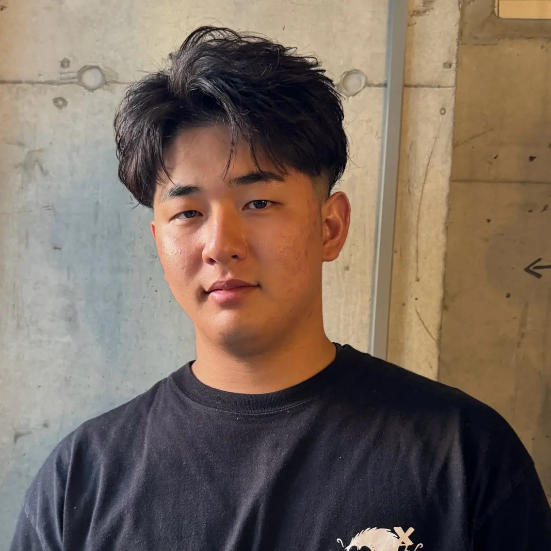 ショート パーマ メンズ フェザーパーマ メンズパーマ ショートヘア カット パーマ トリートメント ヘアセット お悩み×垢抜け特化 KAYA/渋谷のヘアスタイル