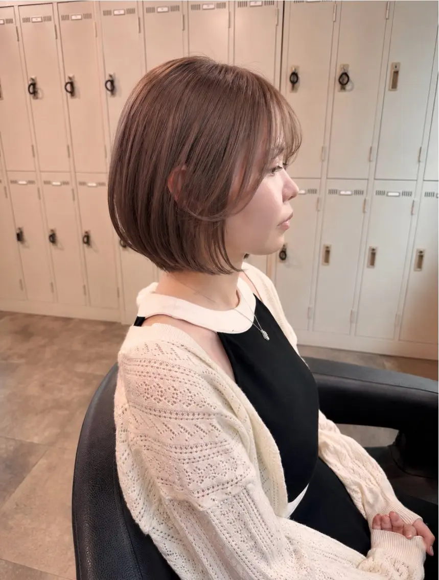 ショート カット ヘアカラー トリートメント ヘッドスパ ヘアセット 🩵必ず可愛く ボブ／ショート🩵のヘアスタイル