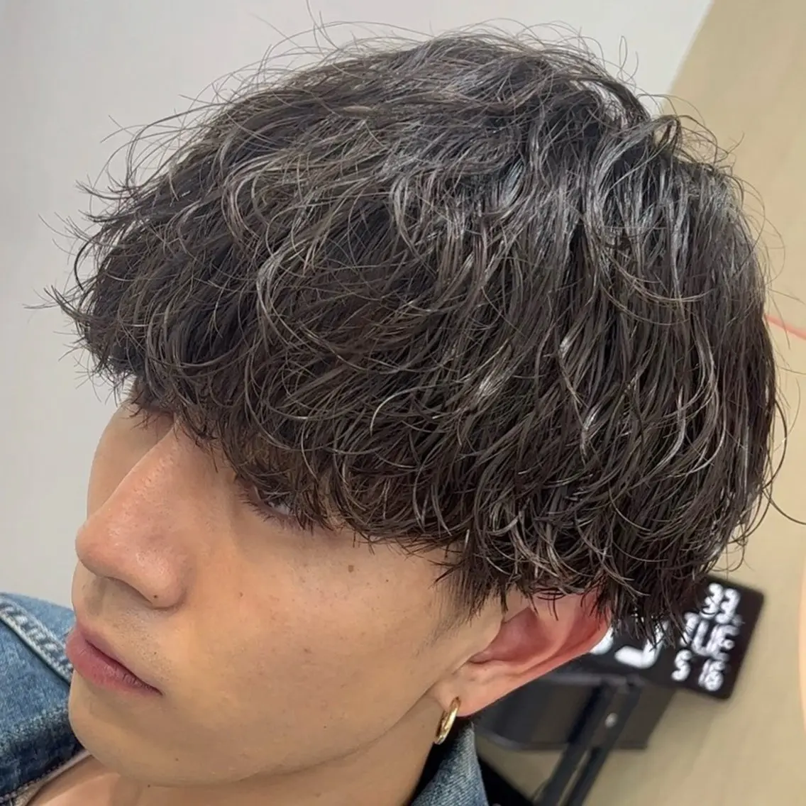 ミディアム パーマ ヘアアレンジ メンズ fifth 石川 凪のヘアスタイル