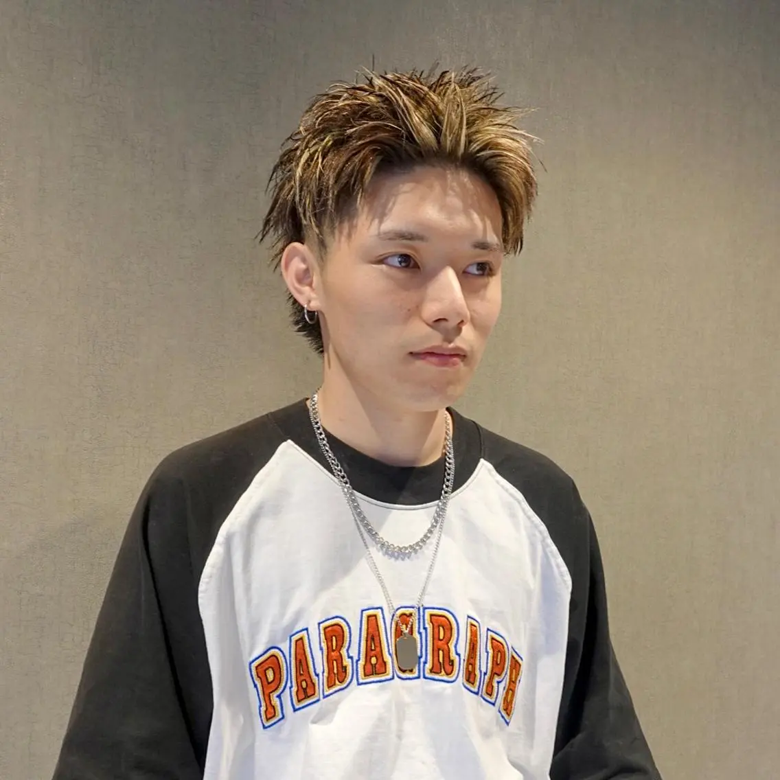 メンズ メンズハイライト スパイキーショート ヨシカワ タツキのヘアスタイル
