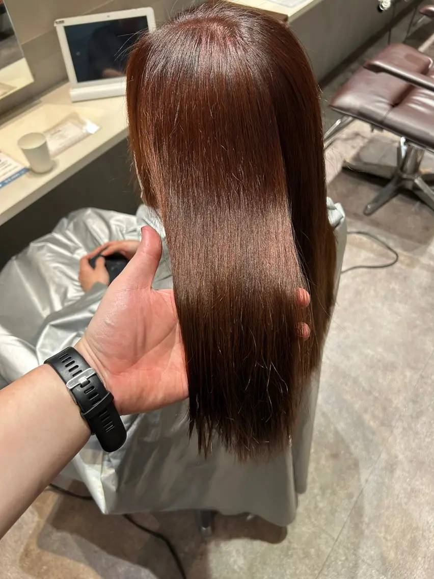 セミロング カラー カット ヘアカラー 安田 准太のヘアスタイル