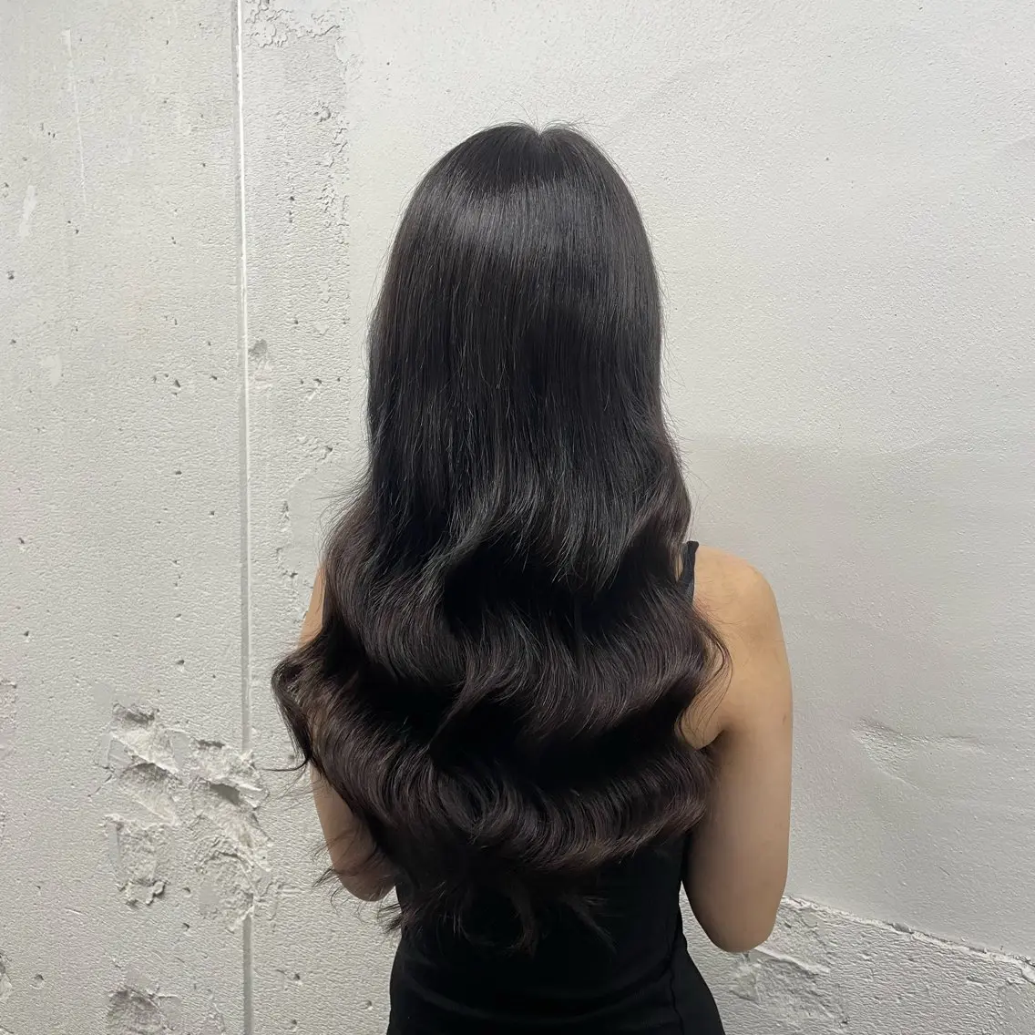 ロング カラー シールエクステ バレイヤージュ ミストバング ブラウンカラー ダブルカラー ヘアカラー エクステ 🧡艶髪/エクステ 🫧🧡YUKI❄️のヘアスタイル