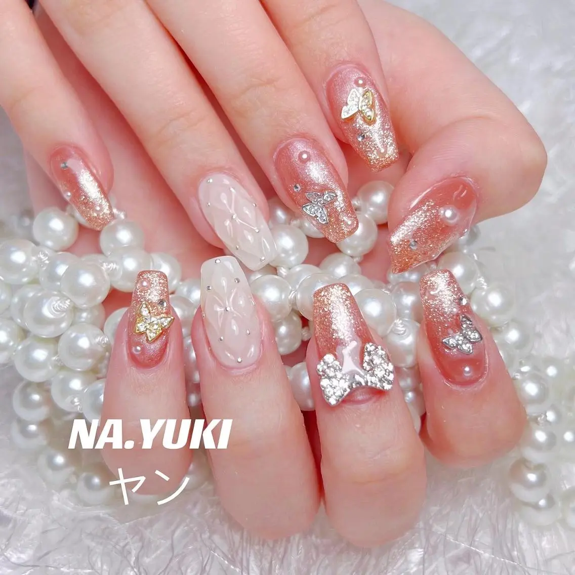 ネイル ロング ハンドネイル ハンドケア ナユキNA.YUKI 池袋店のネイルデザイン