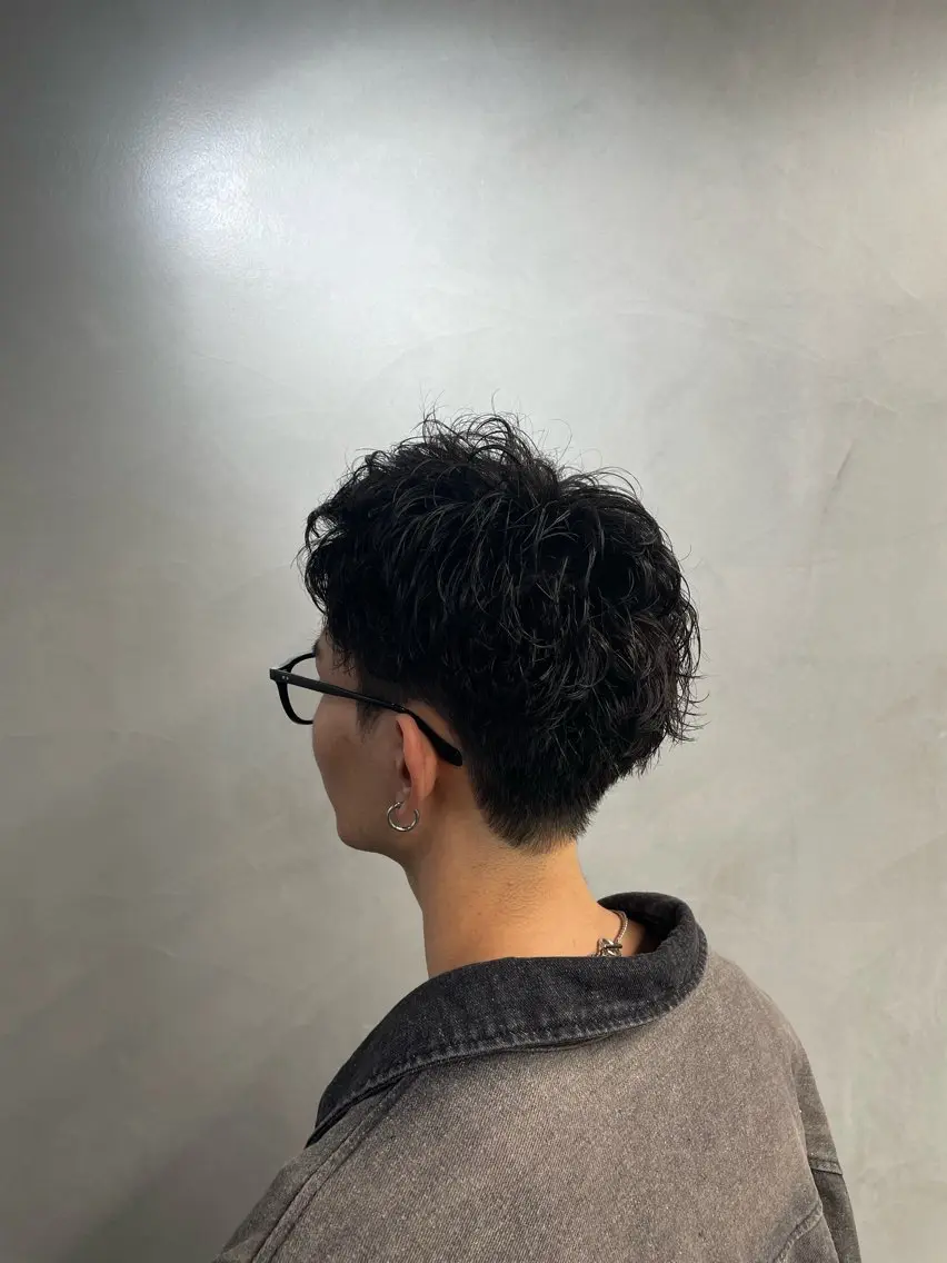 ショート パーマ ヘアアレンジ メンズ fifth 石川 凪のヘアスタイル
