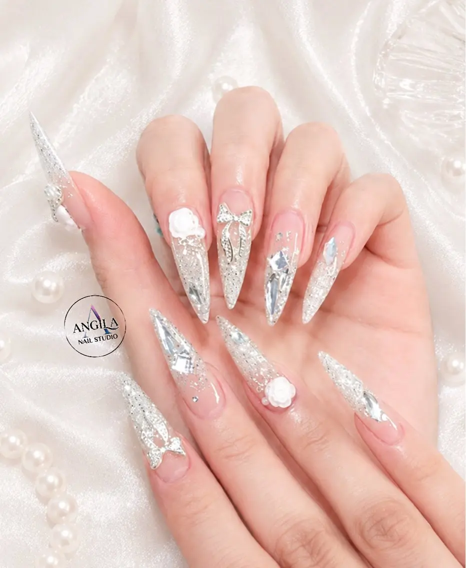 ネイル ANGILA ネイル¨̮S*Y*Kのネイルデザイン