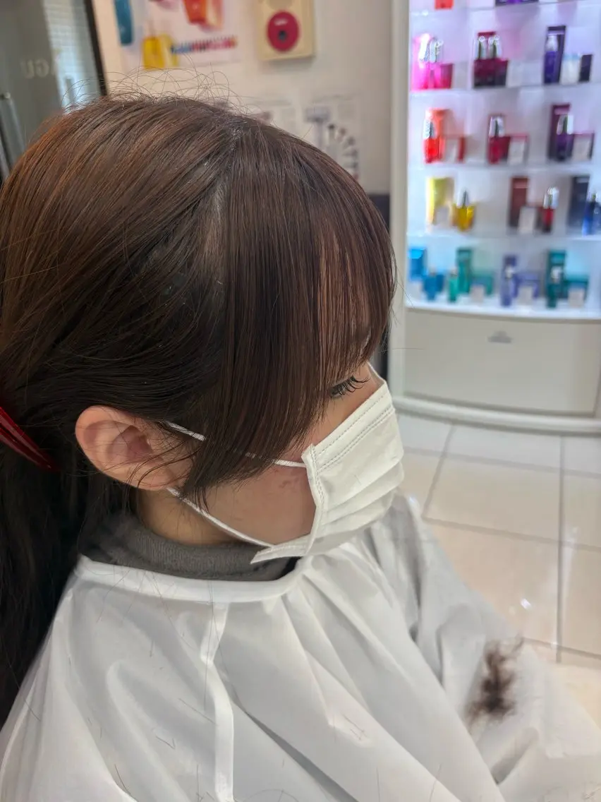 ロング カット 横須賀中央人気カラー /くるみ🎀‎🤍のヘアスタイル