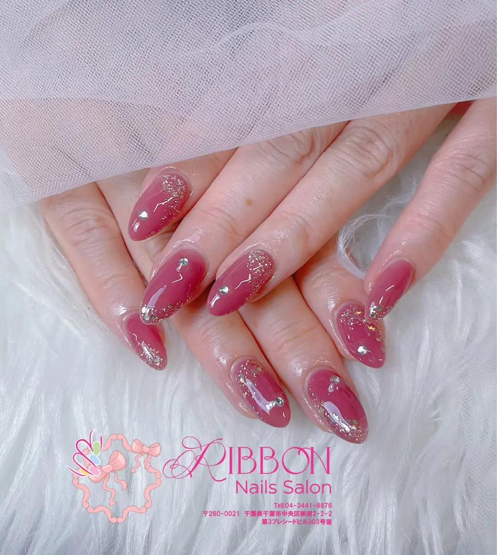 ネイル フットネイル フレンチネイル ジェルネイル マグネットネイル 持ち込み ハンドネイル Ribbonnail salonのネイルデザイン
