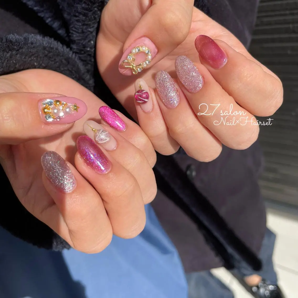 ネイル 冬ネイル クリスマス 27salon yuinaのネイルデザイン
