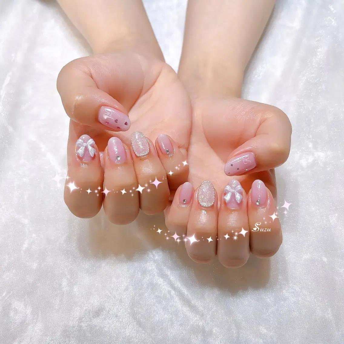 【24歳以下限定・オフなし】おまかせピンクネイル💖の写真