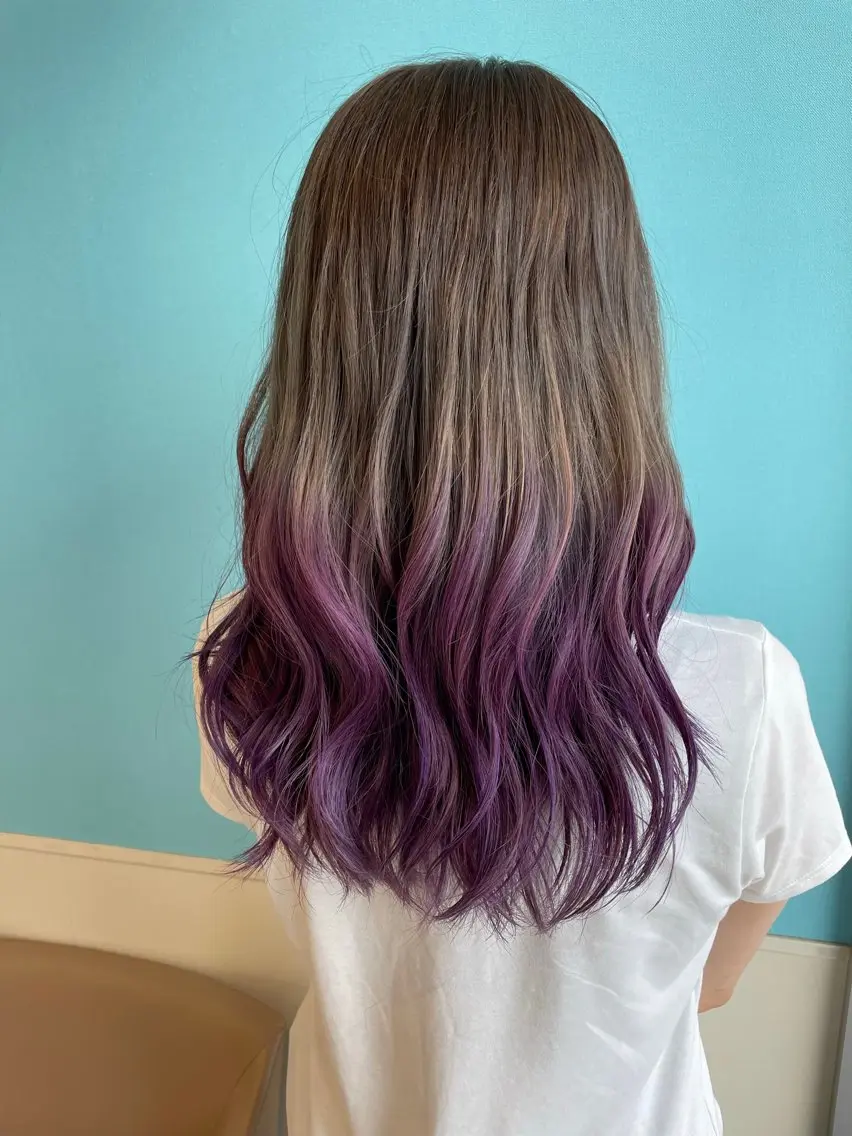ロング カット ヘアカラー トリートメント 日置 大智のヘアスタイル
