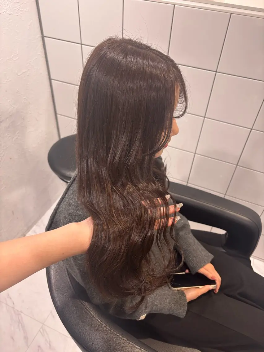 ロング カラー ヘアカラー トリートメント 髪質改善🩰透明感カ ラー🎀hinanoのヘアスタイル