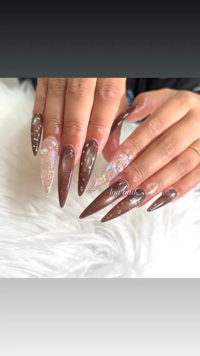 ネイル 長さ出し ハンドネイル loa nailのネイルデザイン